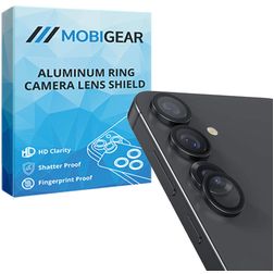 Mobigear Single Samsung Galaxy S25 Cristal templado Protector de lente de cámara - Compatible con fundas - Negro