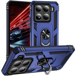 Mobigear Armor ring Xiaomi 15 Funda Plástico rígido Carcasa Antigolpes con anillo - Azul
