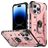 Mobigear Armor Ring iPhone 14 Pro Hårdt Bagsidecover Stødsikkert med ringholder - Rosaguld