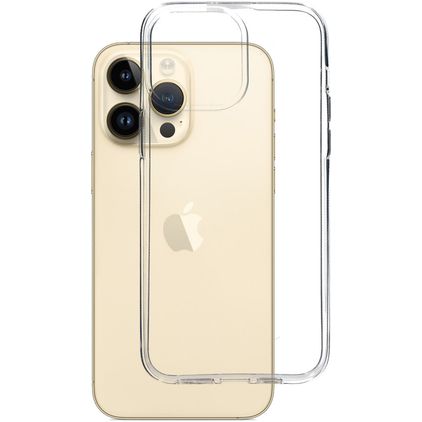 Mobiparts Classic Läpinäkyvä iPhone 14 Pro Max Joustava TPU Suojakuori - Läpinäkyvä
