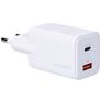 Cygnett Powerplus Dual USB / USB-C Charger Power Delivery 65W - White