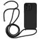 Mobigear Lanyard iPhone 15 Pro Silikone Cover med snor - Sort