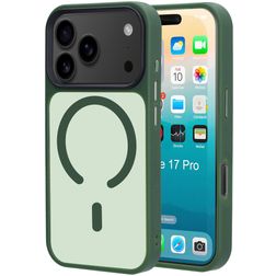 Mobiparts Hardcover iPhone 17 Pro MagSafe Funda Plástico rígido Carcasa - Satin Green