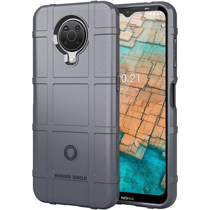 Mobigear Rugged Shield Nokia G20 Flexibel TPU Skal Stötsäkert - Grå