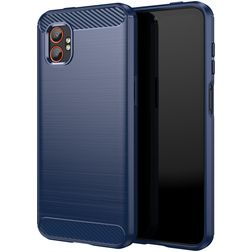 Mobigear Brushed Slim Samsung Galaxy Xcover 7 Pro Flexibilní TPU Zadní kryt - Modrá