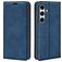 Mobigear Retro Slim Samsung Galaxy S24 FE Funda tipo libro Cartera - Azul oscuro