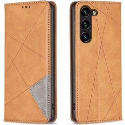 Mobigear Rhombus Slim Samsung Galaxy S24 Plus Lompakkokotelo - Konjakki