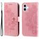 Mobigear Flowers iPhone 17 Cover a libro portafoglio - Oro rosa