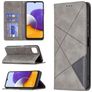 Mobigear Rhombus Slim Samsung Galaxy A22 5G Knížkové pouzdro - Šedá