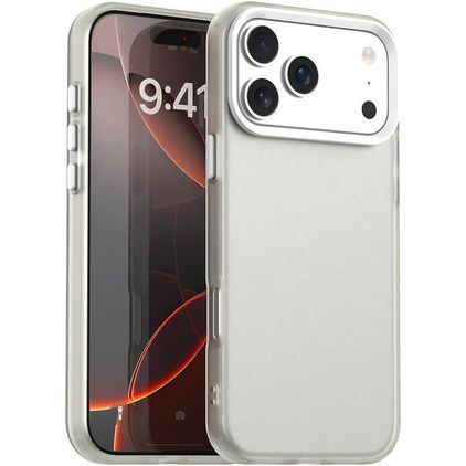 Mobigear Crystal iPhone 17 Pro Funda Plástico rígido Carcasa - Blanco