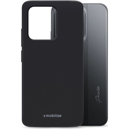 Mobilize Rubber Gelly POCO C85 TPU flexible Carcasa - Negro