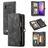 CaseMe 008 Samsung Galaxy S10 Plus Case Detachable 2-in-1 Wallet Case Wallet - Black
