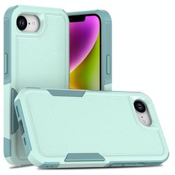Mobigear Heavy Armor iPhone 16e Hårdt Bagsidecover Stødsikkert - Grøn