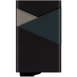 Valenta Snap Leather Card Holder - 9 Cards - Black