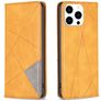 Mobigear Rhombus Slim iPhone 16 Pro Max Lompakkokotelo - Konjakki