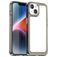 Mobigear Crystal iPhone 15 Plus Fodral Hårdplast Skal - Transparent / Grå