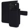 Mobiparts iPhone 17 Pro Fodral Äkta läder 2-i-1-plånboksfodral med löstagbart skal med sedelfack - Svart