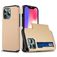 Mobigear Card iPhone 13 Pro Funda Plástico rígido Carcasa Antigolpes con tarjetero - Dorado