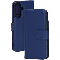 Mobiparts Samsung Galaxy A56 Piel auténtica Funda tipo libro Cartera - Azul