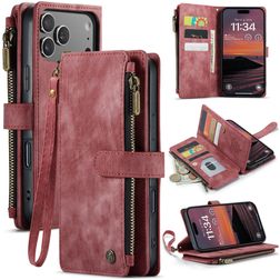 CaseMe C30 iPhone 17 Pro Max Wallet case - Red