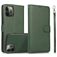 Mobigear Wallet iPhone 16 Pro Cover a libro 2 in 1 con guscio estraibile a portafoglio - Verde