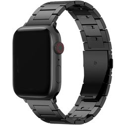 Mobigear Sydney Titanium Apple Watch Urrem Sommerfuglelås - 49/46/45/44 mm - Sort