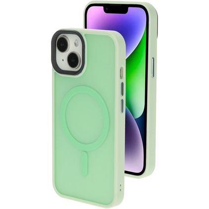 Mobiparts Hardcover iPhone 14 Plus MagSafe Kova Suojakuori - Vihreä