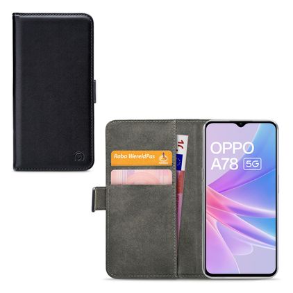 Mobilize Classic Gelly Wallet OPPO A78 Funda tipo libro Cartera - Negro