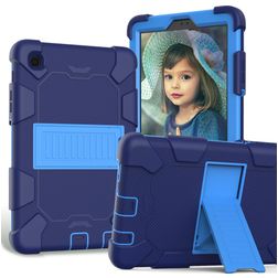 Mobigear ShieldStand Samsung Galaxy Tab A7 Lite Case Plastic / Silicone Back cover + Stand - Blue