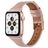 Mobigear Napoli Kožený řemínek Apple Watch Řemínek Přezka - 42/41/40/38 mm - Růžová