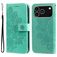 Mobigear Flowers iPhone 18 Pro Etui z klapką typu portfel - Zielony