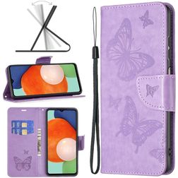 Mobigear Butterfly Samsung Galaxy A13 4G Capa livro Carteira - Roxo