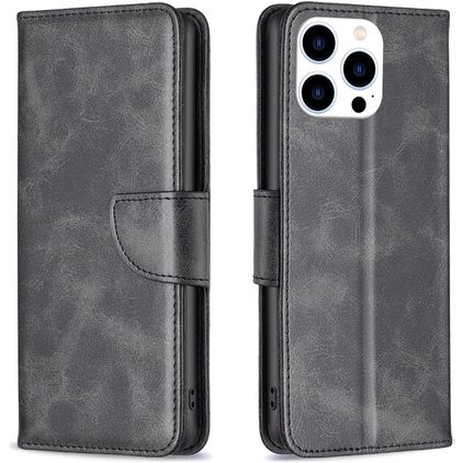 Mobigear Excellent iPhone 16 Pro Max Funda tipo libro Cartera - Negro