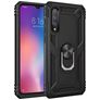 Mobigear Armor Ring Xiaomi Mi 9 Funda Plástico rígido Carcasa Antigolpes con anillo - Negro