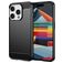 Mobigear Brushed Slim iPhone 15 Pro TPU flexível Capa traseira - Preto