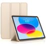 Mobigear Tri-Fold Gel iPad 11 (2025) TPU / Konstläder Plånboksfodral - Guld
