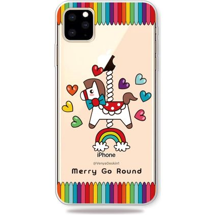 Mobigear Design iPhone 11 Pro Max Flexibilní TPU Zadní kryt - Carousel