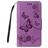 Mobigear Butterfly Samsung Galaxy A8 (2018) Funda tipo libro Cartera - Morado