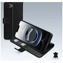 Mobilize Wallet iPhone 16e Piel auténtica Funda tipo libro Cartera - Negro