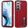 Mobigear Rugged Stand Samsung Galaxy S23 Fodral Hårdplast Skal Stötsäkert med ställ - Röd