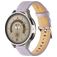 Mobigear Stitched Läder Smartwatch Armband Spänne - 22 mm - Lila