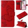Mobigear Butterfly iPhone 17e Lompakkokotelo + Setelitasku - Punainen