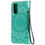 Mobigear Sunflower Samsung Galaxy S20 Capa livro Carteira - Turquesa
