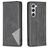 Mobigear Rhombus Slim Samsung Galaxy S24 Wallet case - Black