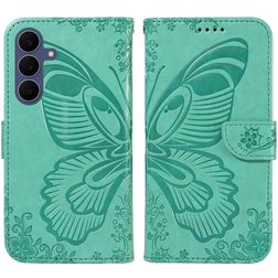Mobigear Butterfly Samsung Galaxy S26 FE Wallet case - Green