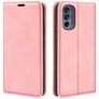 Mobigear Retro Slim Motorola Moto G62 Funda tipo libro Cartera - Rosa