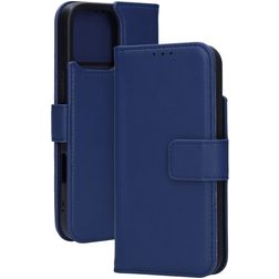 Mobiparts Wallet iPhone 16 Pro Max MagSafe Genuine Leather Wallet case - Blue