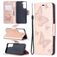 Mobigear Butterfly Samsung Galaxy S21 Plånboksfodral med sedelfack - Roséguld