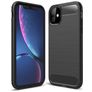 Mobigear Brushed Slim iPhone 11 TPU flexible Carcasa - Negro