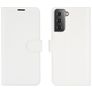 Mobigear Classic Samsung Galaxy S21 Cover a libro portafoglio - Bianco
